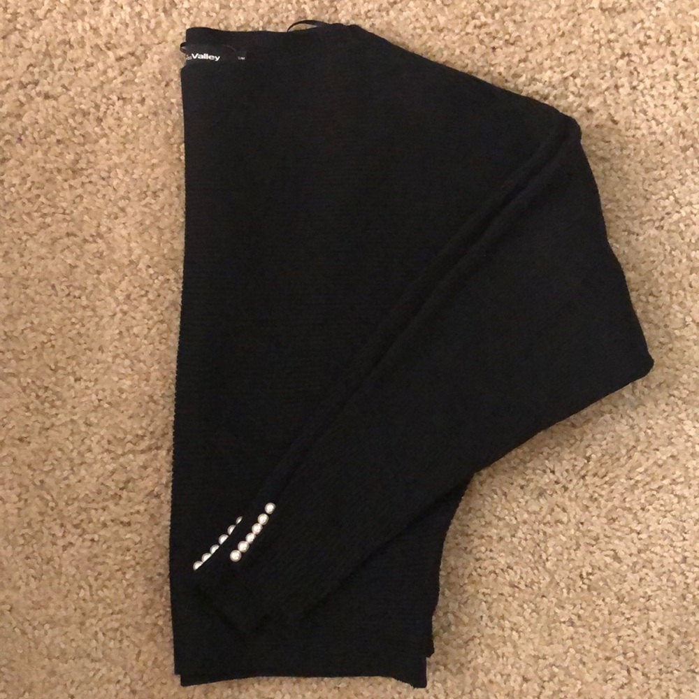 BNWOT Black boatneck sweater